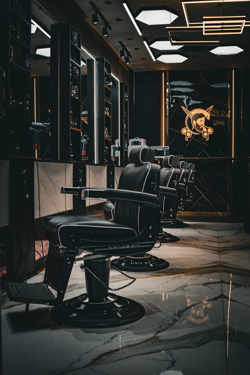 Ceiling lights + chairs